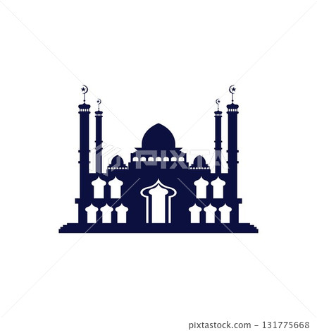 Mosque icon vector Illustration design template 131775668