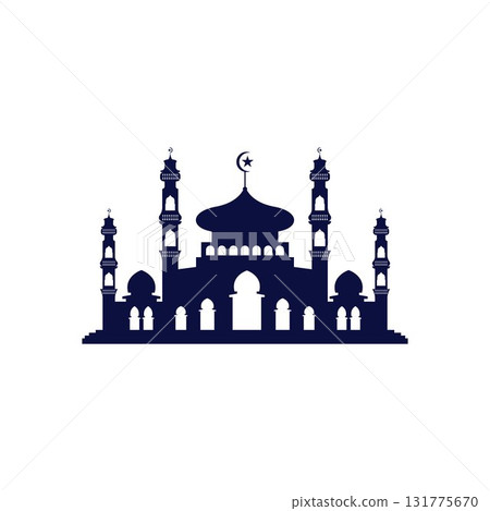 Mosque icon vector Illustration design template Mosque icon vector Illustration design template 131775670
