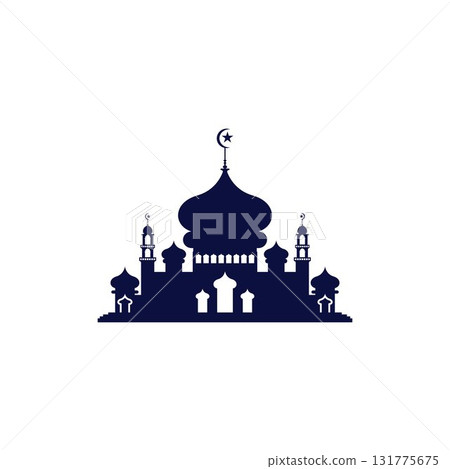 Mosque icon vector Illustration design template Mosque icon vector Illustration design template 131775675