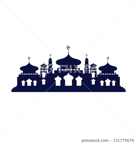 Mosque icon vector Illustration design template Mosque icon vector Illustration design template 131775678