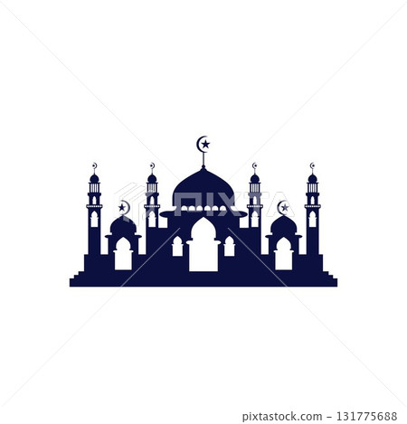 Mosque icon vector Illustration design template Mosque icon vector Illustration design template 131775688