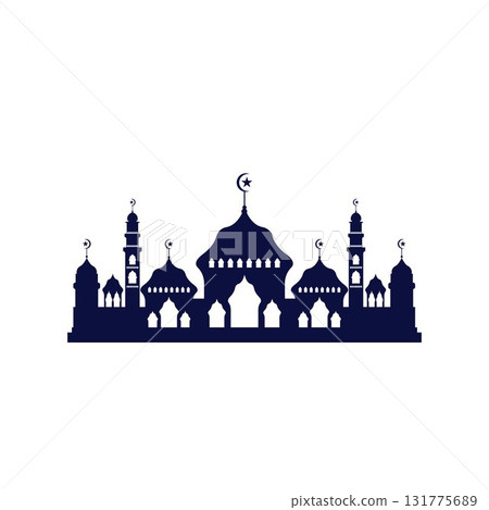 Mosque icon vector Illustration design template 131775689
