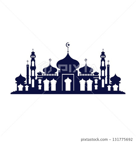 Mosque icon vector Illustration design template Mosque icon vector Illustration design template 131775692