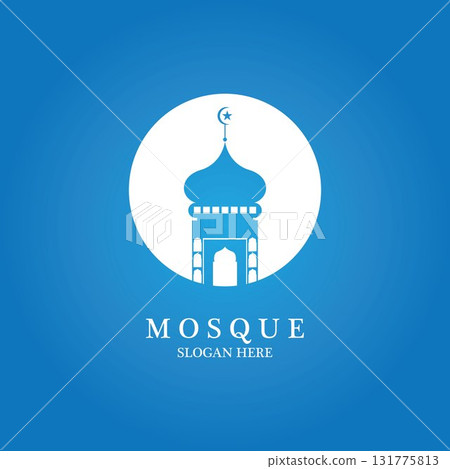 Mosque icon vector Illustration design template 131775813