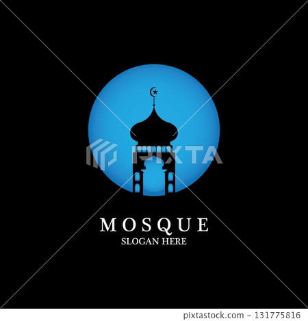 Mosque icon vector Illustration design template Mosque icon vector Illustration design template 131775816