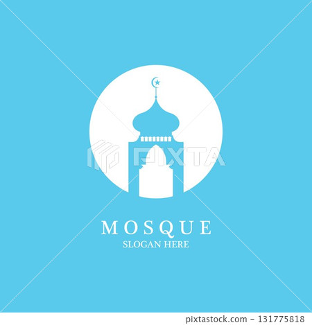 Mosque icon vector Illustration design template Mosque icon vector Illustration design template 131775818
