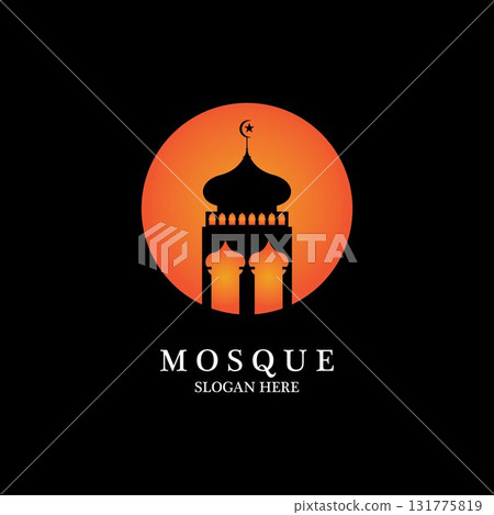 Mosque icon vector Illustration design template Mosque icon vector Illustration design template 131775819