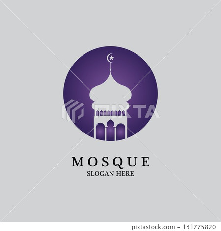 Mosque icon vector Illustration design template Mosque icon vector Illustration design template 131775820
