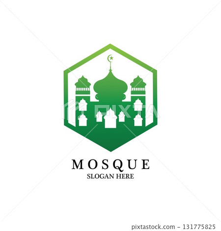 Mosque icon vector Illustration design template 131775825