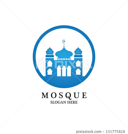 Mosque icon vector Illustration design template Mosque icon vector Illustration design template 131775828