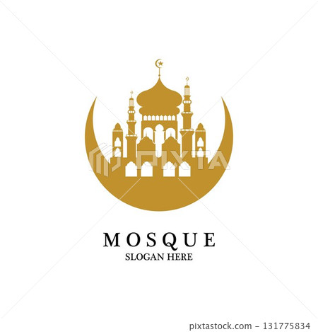 Mosque icon vector Illustration design template Mosque icon vector Illustration design template 131775834