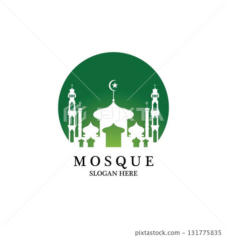 Mosque icon vector Illustration design template Mosque icon vector Illustration design template 131775835