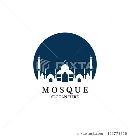 Mosque icon vector Illustration design template Mosque icon vector Illustration design template 131775836