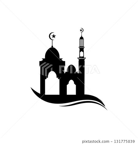 Mosque icon vector Illustration design template Mosque icon vector Illustration design template 131775839
