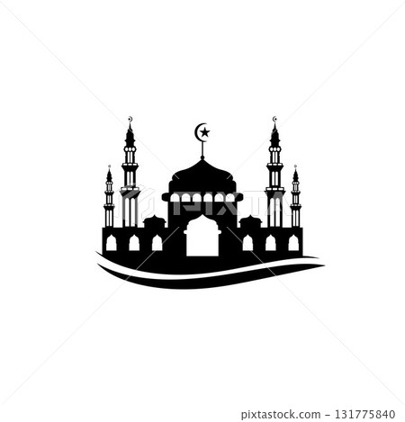 Mosque icon vector Illustration design template Mosque icon vector Illustration design template 131775840