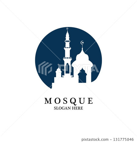 Mosque icon vector Illustration design template 131775846
