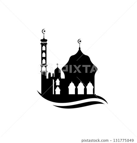 Mosque icon vector Illustration design template 131775849
