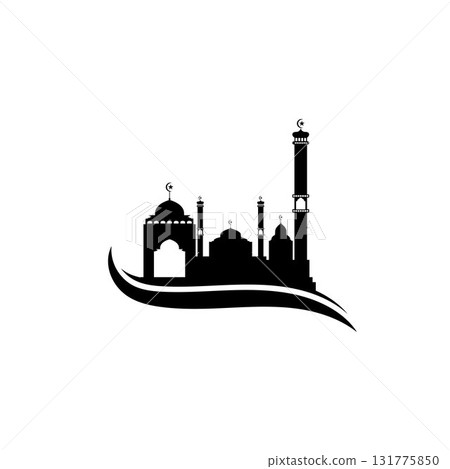 Mosque icon vector Illustration design template 131775850