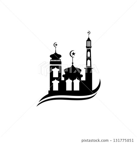 Mosque icon vector Illustration design template Mosque icon vector Illustration design template 131775851