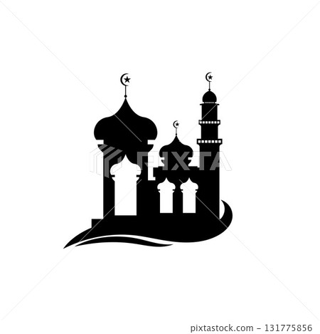 Mosque icon vector Illustration design template Mosque icon vector Illustration design template 131775856