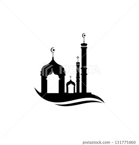Mosque icon vector Illustration design template Mosque icon vector Illustration design template 131775860