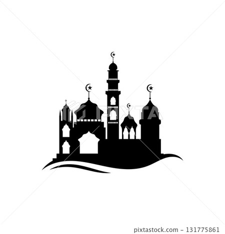 Mosque icon vector Illustration design template 131775861