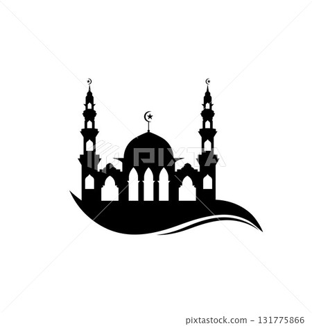 Mosque icon vector Illustration design template Mosque icon vector Illustration design template 131775866