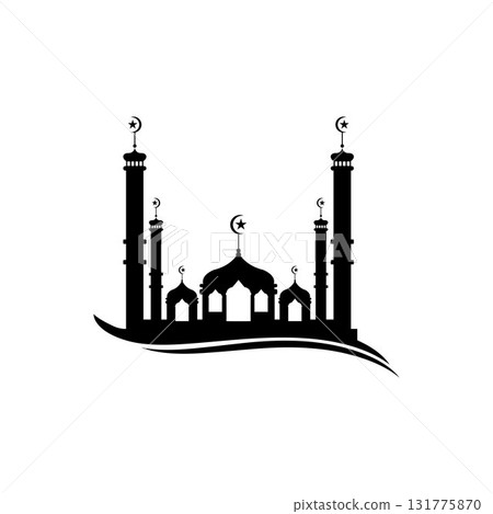 Mosque icon vector Illustration design template Mosque icon vector Illustration design template 131775870