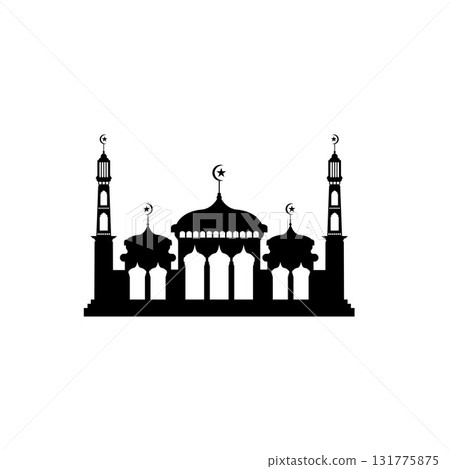 Mosque icon vector Illustration design template Mosque icon vector Illustration design template 131775875