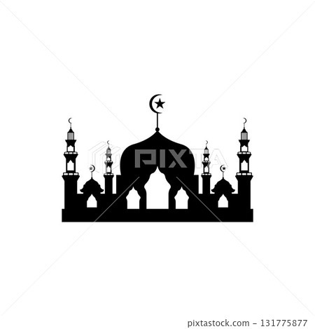 Mosque icon vector Illustration design template Mosque icon vector Illustration design template 131775877