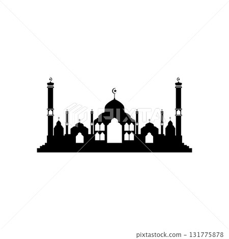 Mosque icon vector Illustration design template Mosque icon vector Illustration design template 131775878
