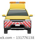 從正面看到的汽車插畫(SUV型道路巡邏車) 從正面看到的汽車插畫(SUV型道路巡邏車) 131776138