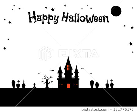 Halloween spooky mansion background material 1 Halloween spooky mansion background material 1 131776175