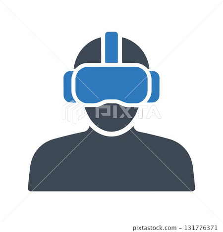 Virtual reality headset icon Virtual reality headset icon 131776371