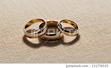 golden rings on the background 131776535