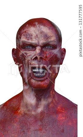 男性殭屍臉 131777595