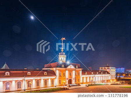 The main building of the Cannon Yard on the territory of the Kazan Kremlin at summer night The main building of the Cannon Yard on the territory of the Kazan Kremlin at summer night 131778196
