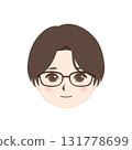 A man wearing glasses facing forward 131778699