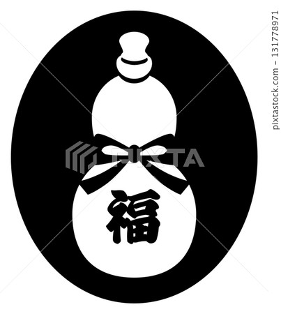 New Year's card stamp gourd 131778971