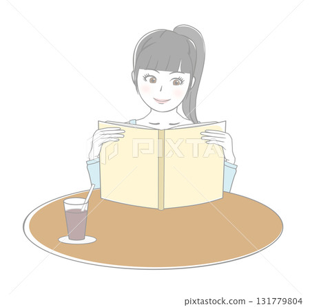 讀雜誌的婦女 131779804