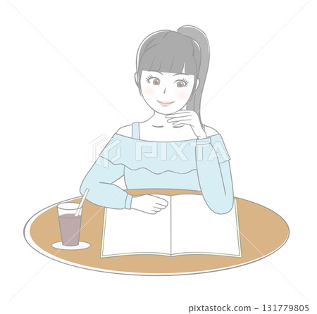 讀雜誌的婦女 讀雜誌的婦女 131779805