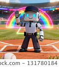Futuristic baseball robot umpire Futuristic baseball robot umpire 131780184