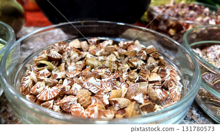 Close-Up of Supari at an Indian Paan Stall 131780573