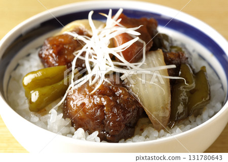 Sweet and sour pork bowl with black vinegar Sweet and sour pork bowl with black vinegar 131780643