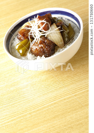 Sweet and sour pork bowl with black vinegar Sweet and sour pork bowl with black vinegar 131780660