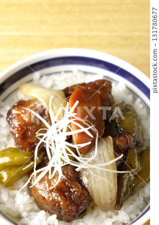 Sweet and sour pork bowl with black vinegar Sweet and sour pork bowl with black vinegar 131780677