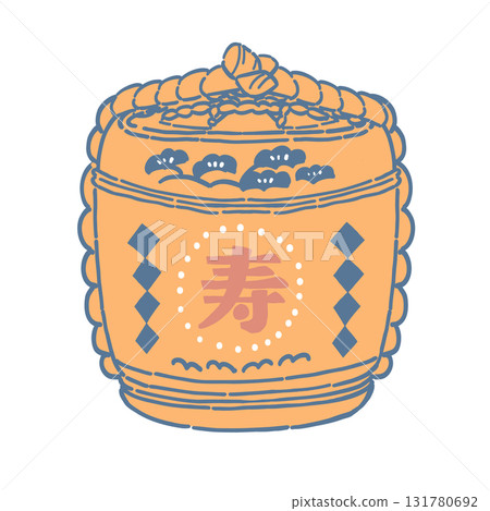 清酒桶的插圖 131780692