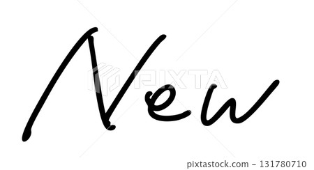 "New" handwritten "New" handwritten 131780710