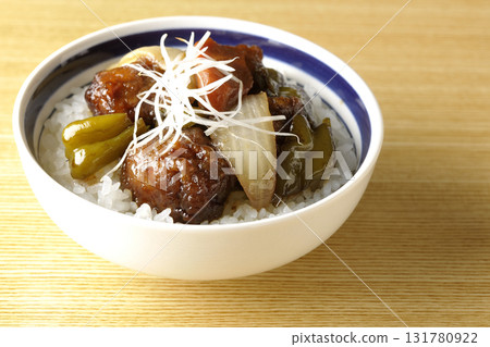 Sweet and sour pork bowl with black vinegar Sweet and sour pork bowl with black vinegar 131780922