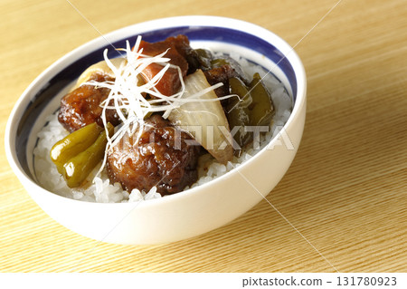 Sweet and sour pork bowl with black vinegar Sweet and sour pork bowl with black vinegar 131780923